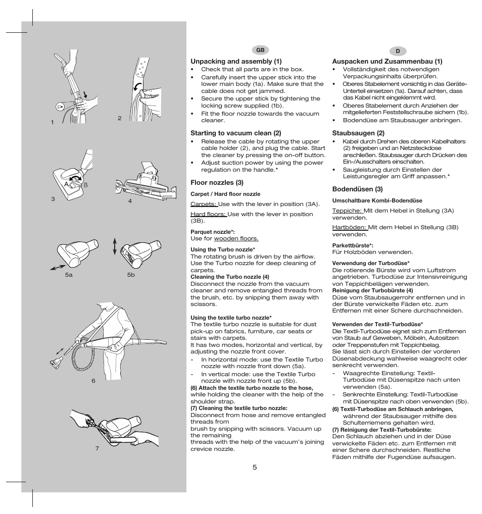 Electrolux ZS206 User Manual | Page 9 / 68
