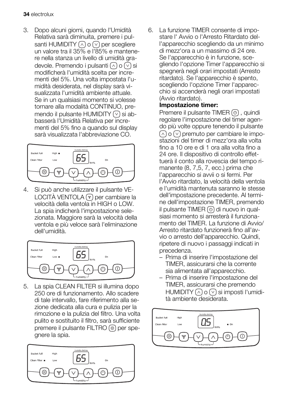 Electrolux EXD25DN3W User Manual | Page 34 / 72