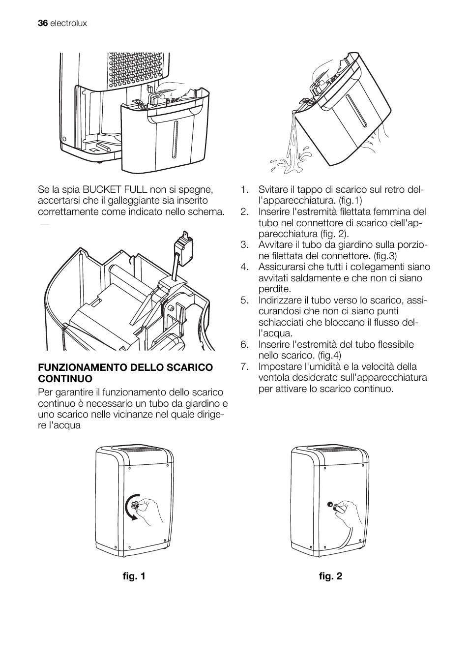 Electrolux EXD25DN3W User Manual | Page 36 / 72