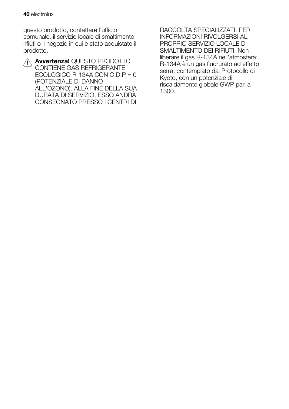 Electrolux EXD25DN3W User Manual | Page 40 / 72