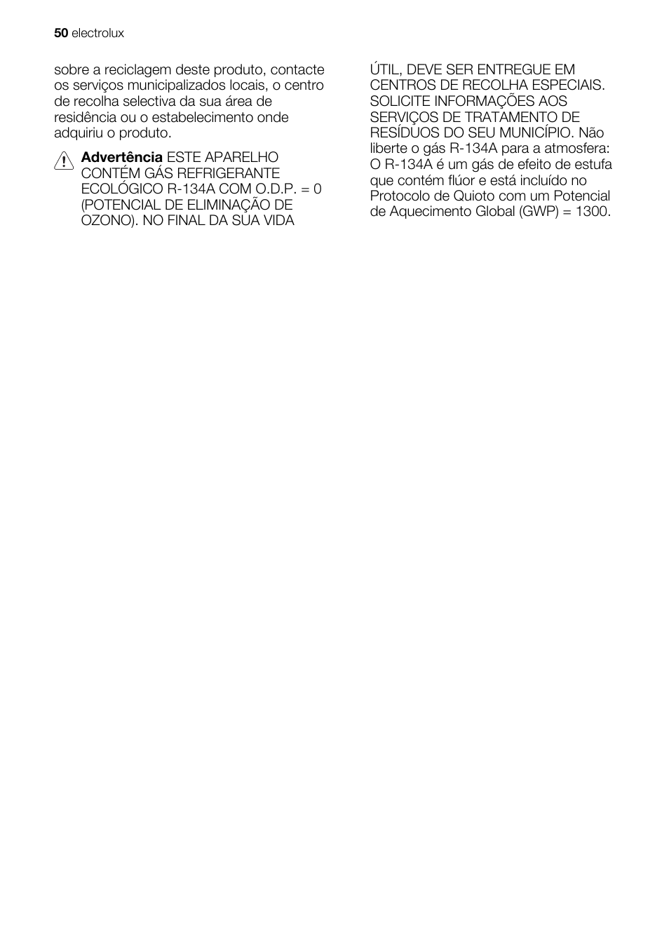 Electrolux EXD25DN3W User Manual | Page 50 / 72