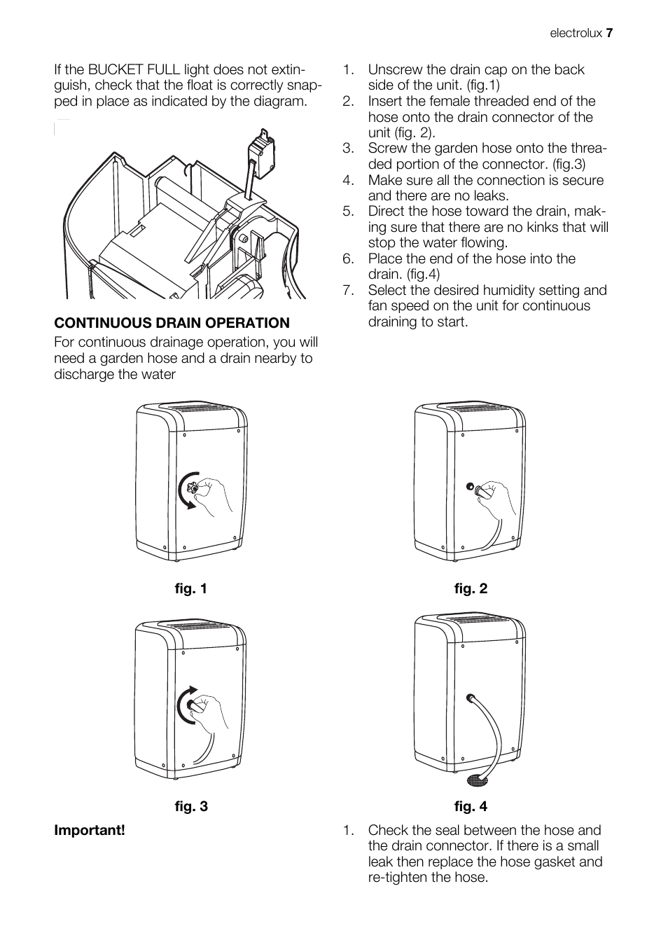 Electrolux EXD25DN3W User Manual | Page 7 / 72