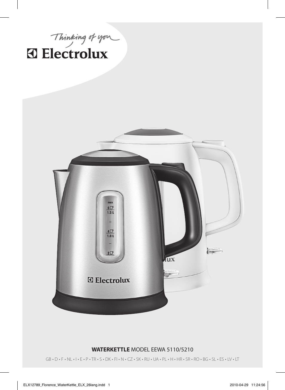 Electrolux EEWA5110 User Manual | 60 pages