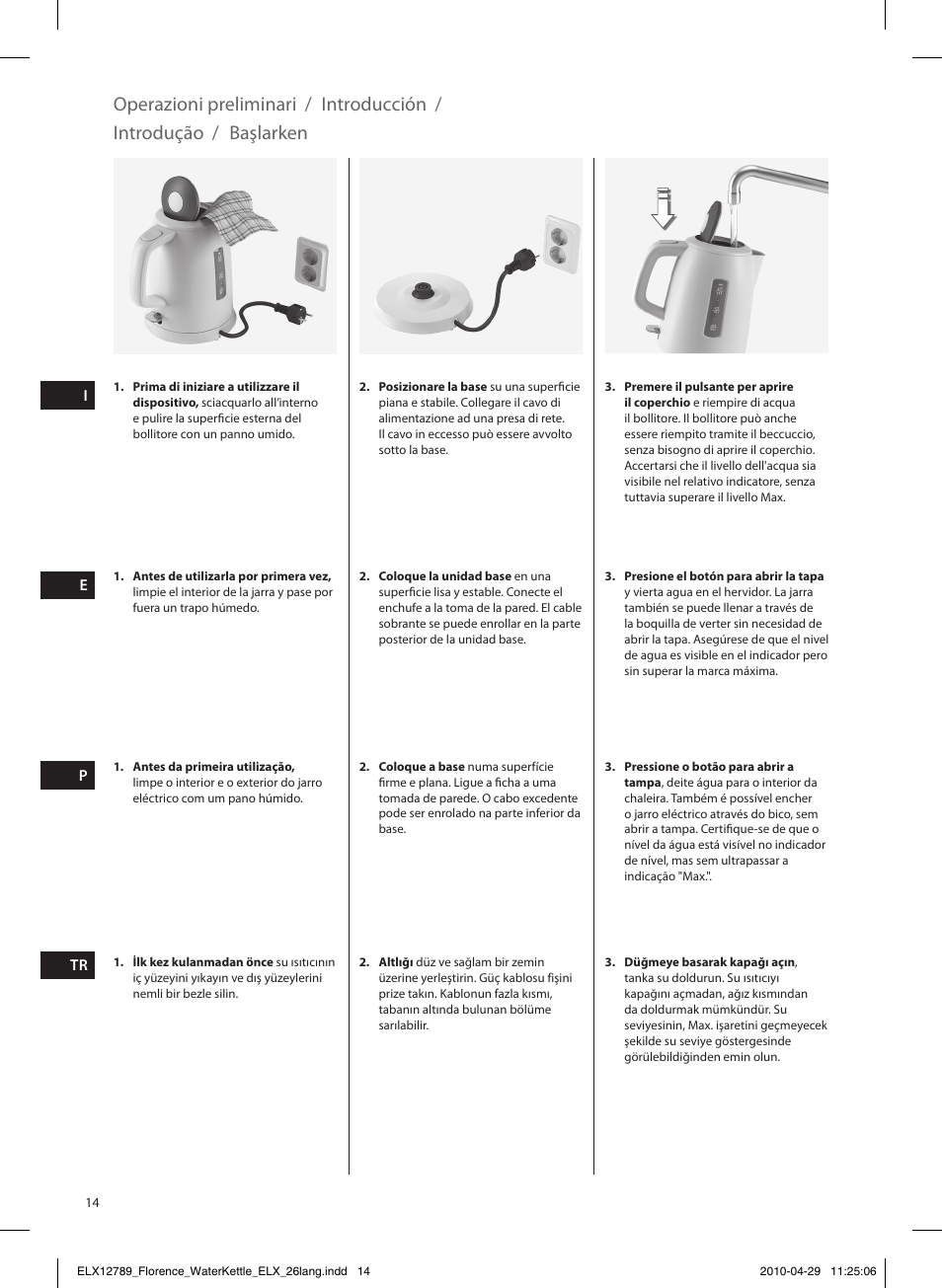 Electrolux EEWA5110 User Manual | Page 14 / 60