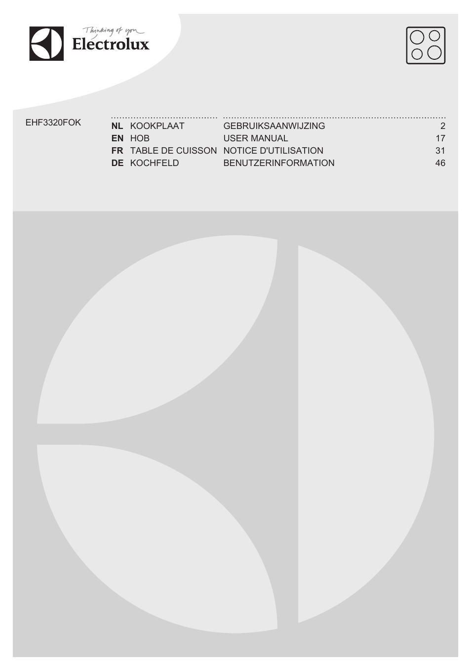 Electrolux EHF3320FOK User Manual | 64 pages