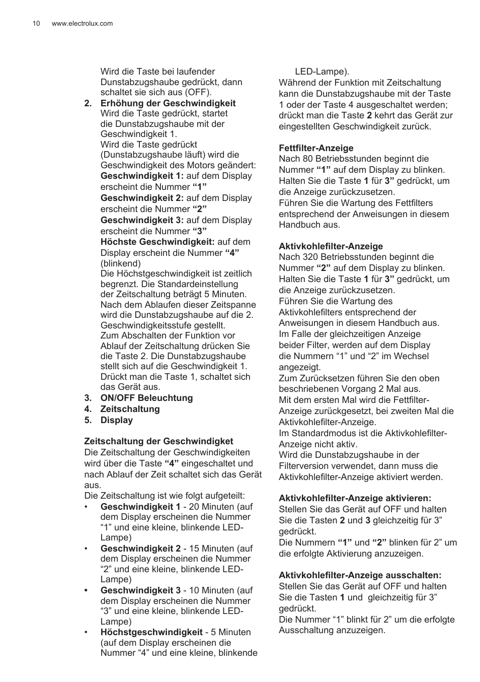 Electrolux EFG50300X User Manual | Page 10 / 156