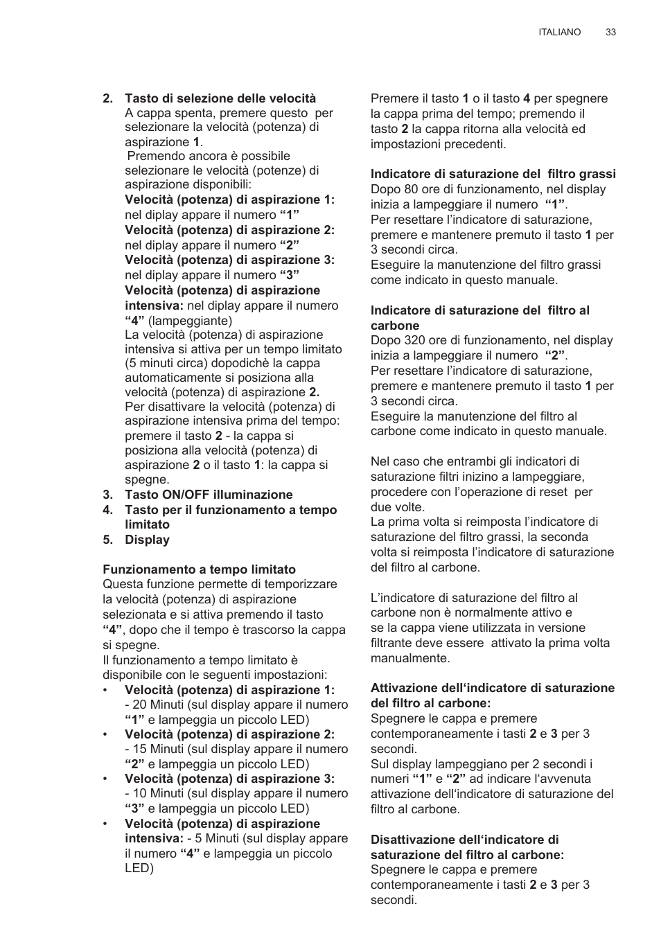 Electrolux EFG50300X User Manual | Page 33 / 156