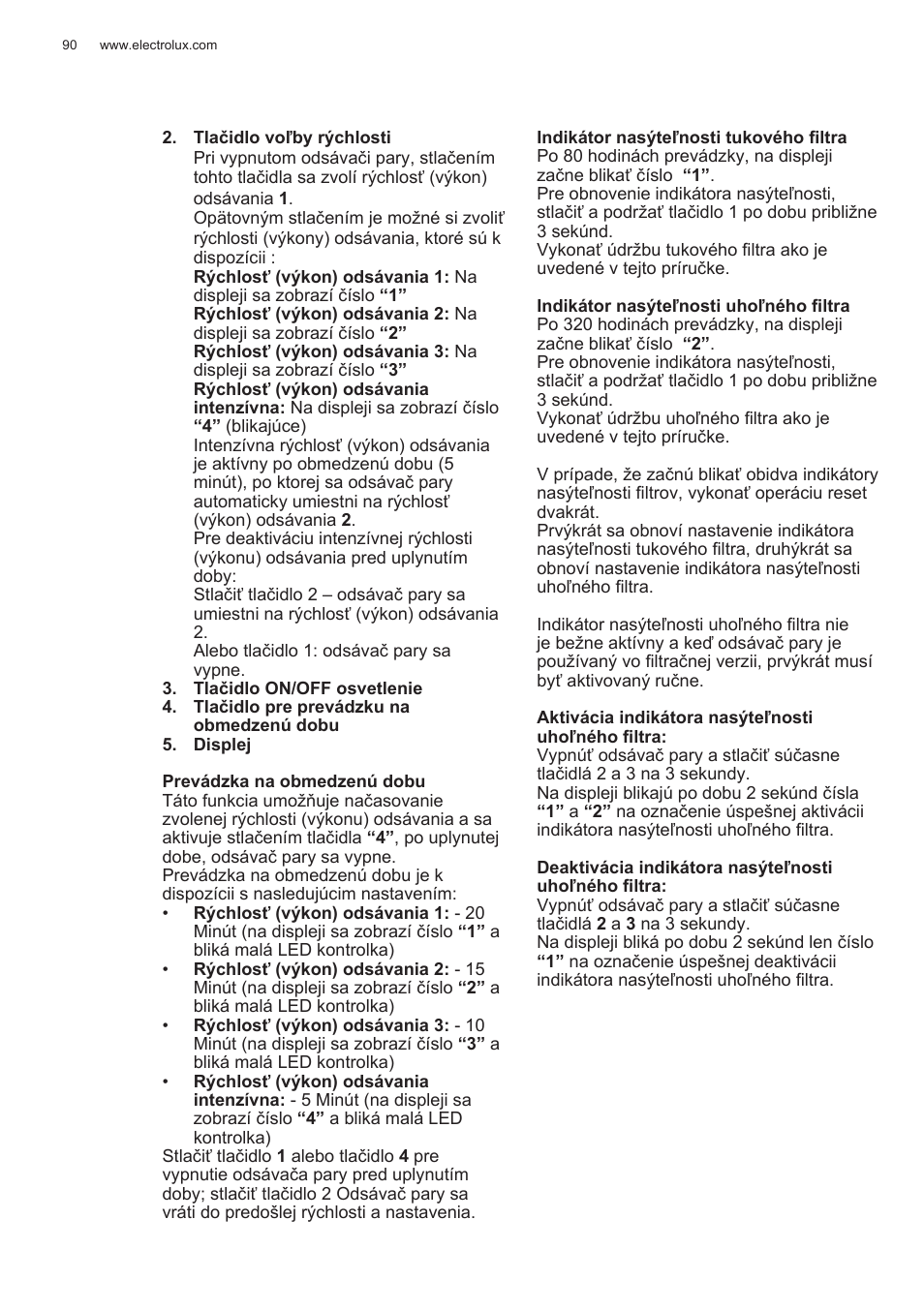 Electrolux EFG50300X User Manual | Page 90 / 156