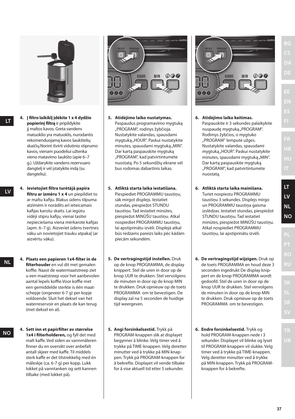 Electrolux EKF7500 User Manual | Page 37 / 72