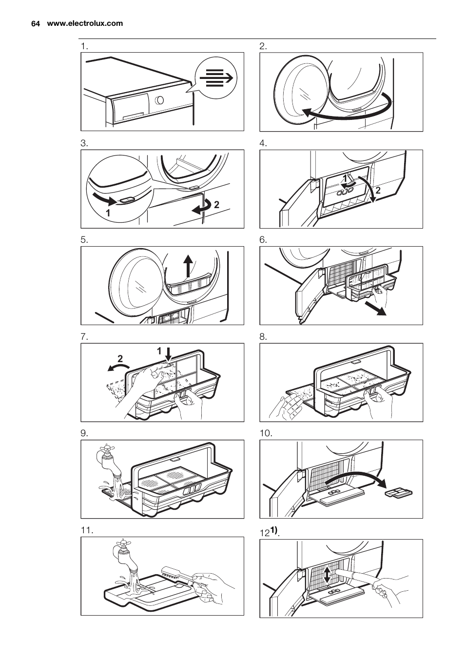 Electrolux EDH3498RDL User Manual | Page 64 / 68