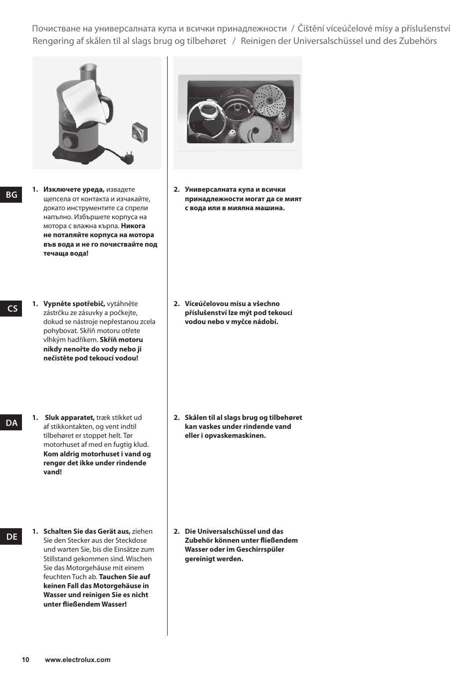 Electrolux EFP5300 User Manual | Page 10 / 124