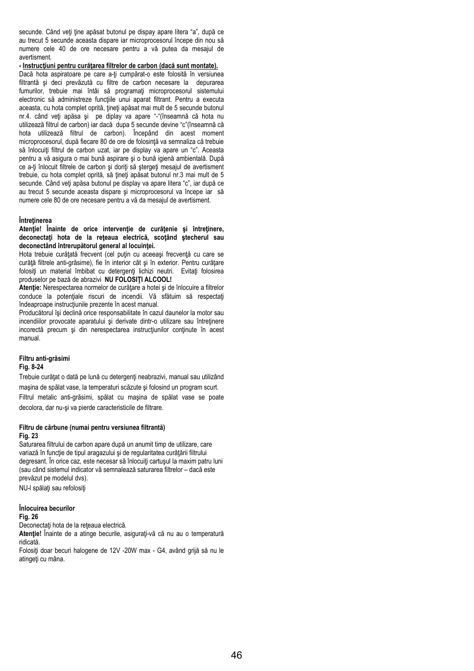 Electrolux EFC50800X User Manual | Page 45 / 72