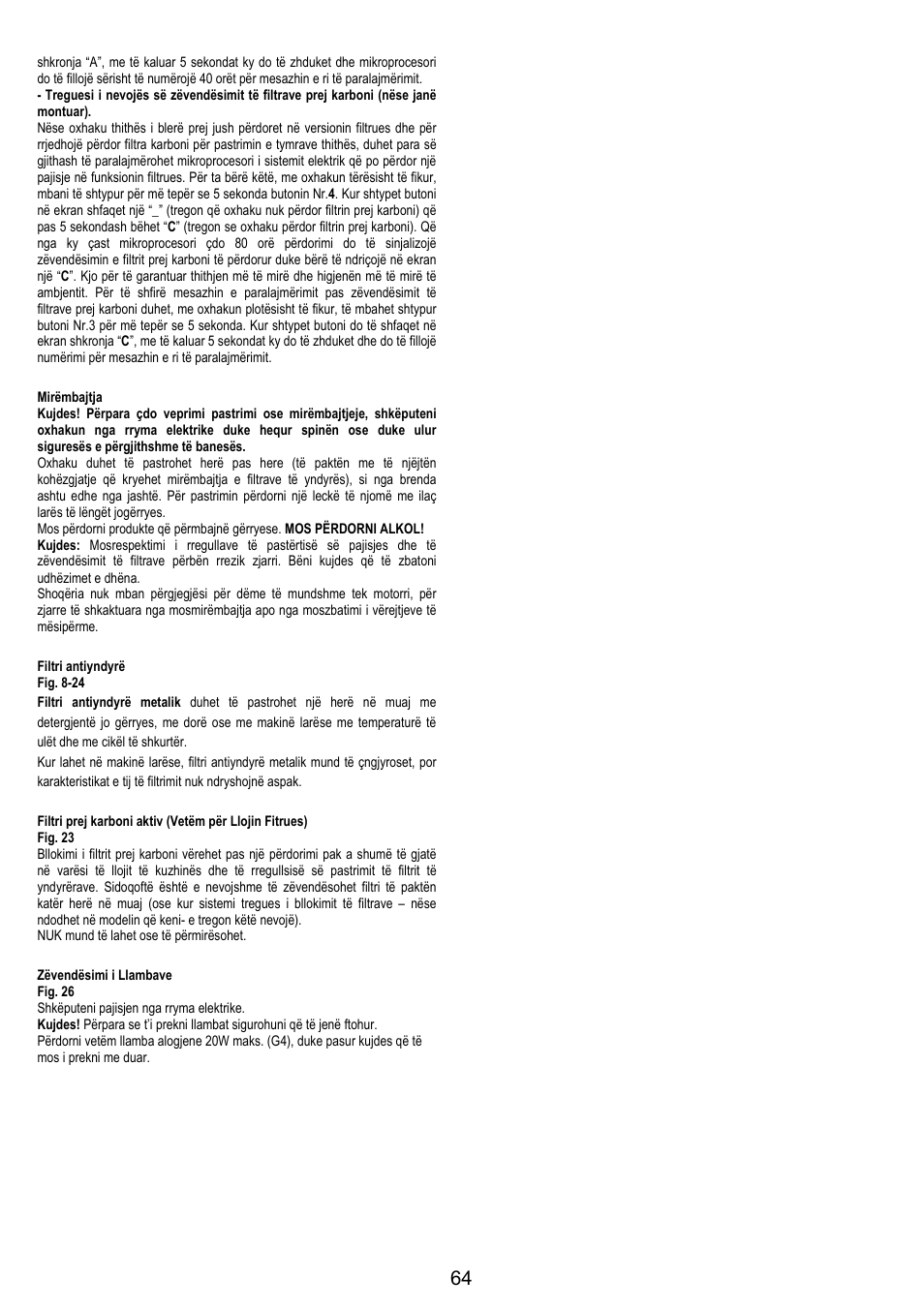 Electrolux EFC50800X User Manual | Page 63 / 72