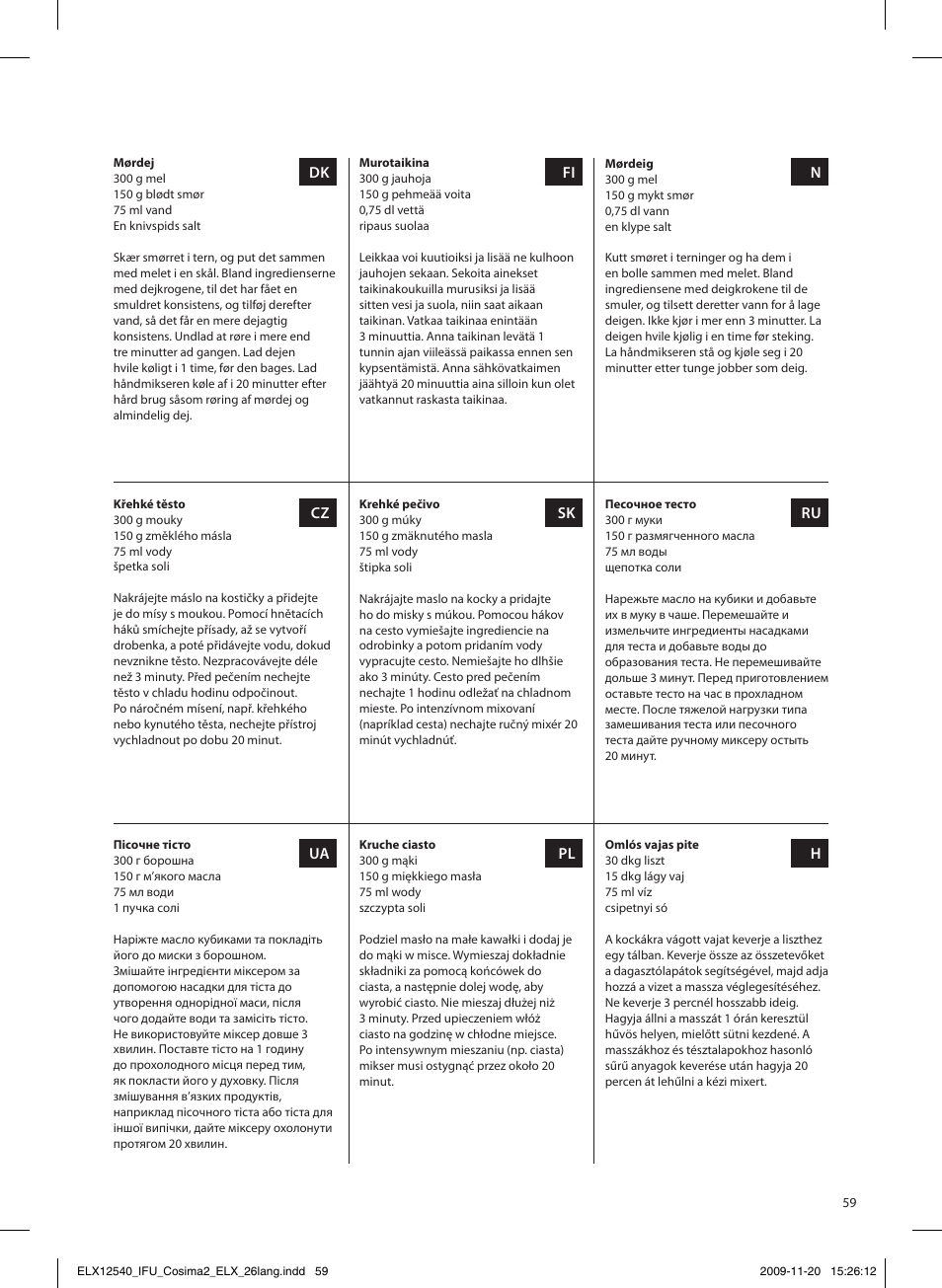 Electrolux EHM4400 User Manual | Page 59 / 64