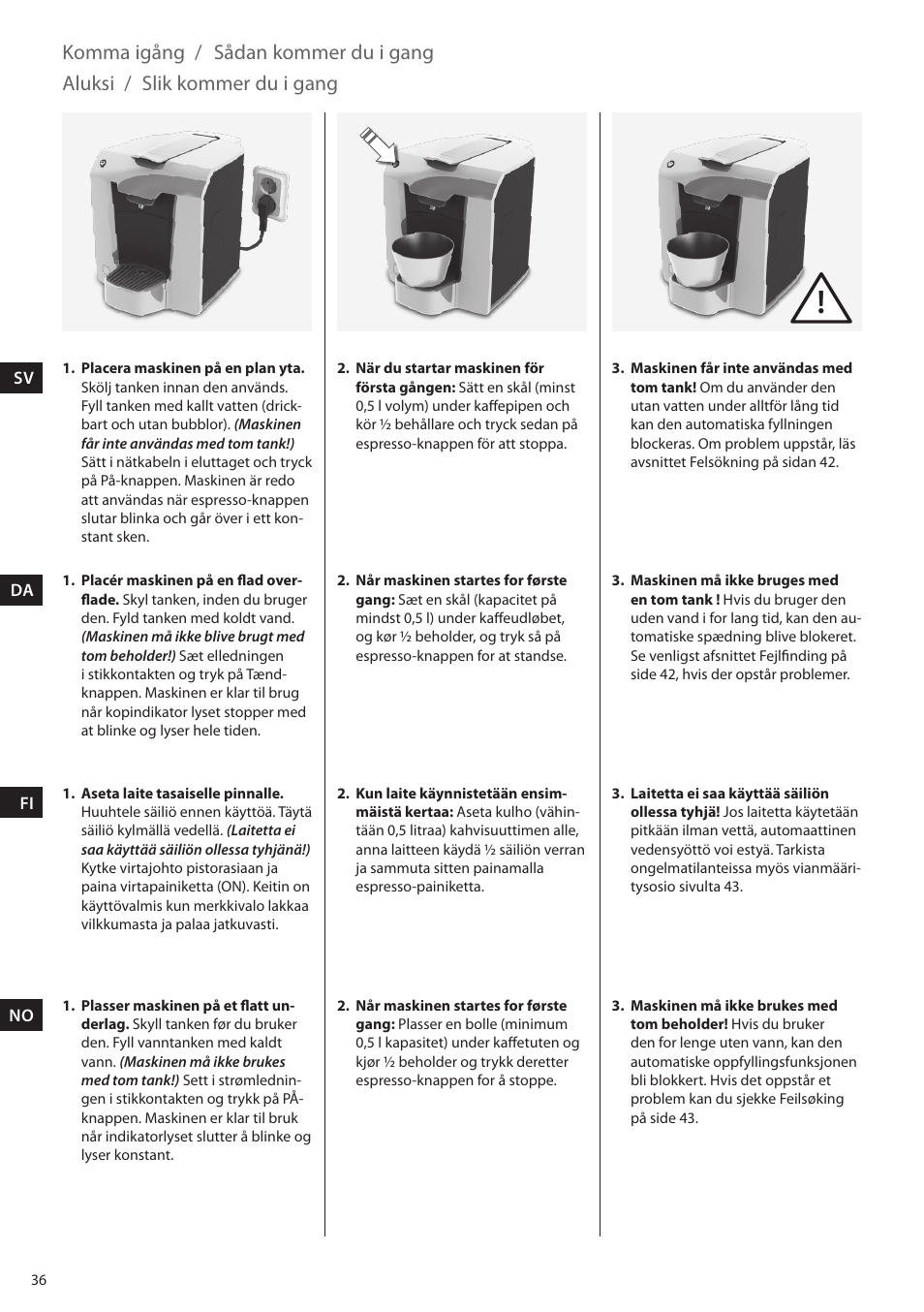 Electrolux ELM5000BK User Manual | Page 36 / 60