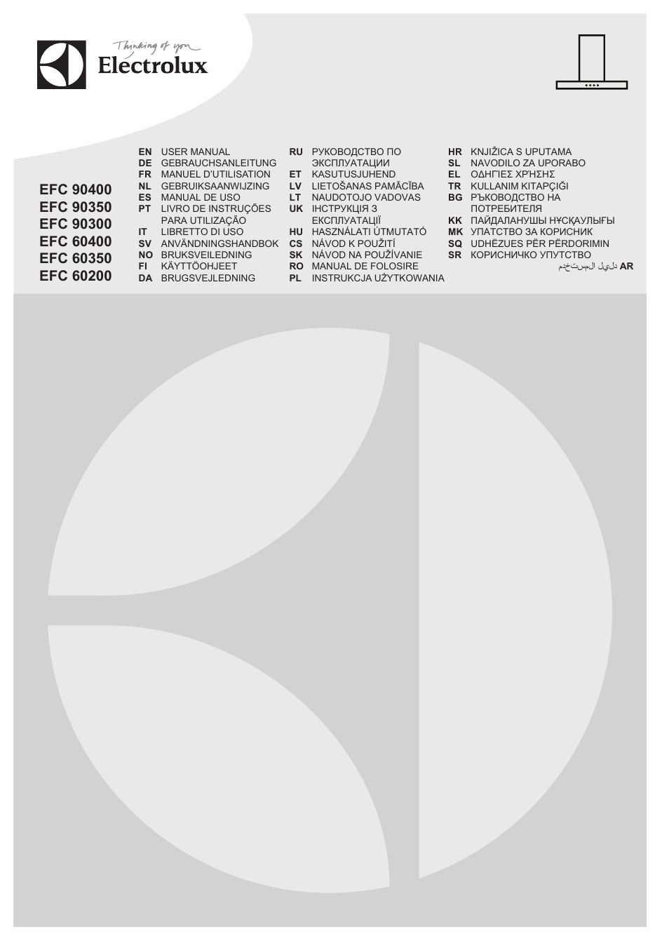 Electrolux EFC60400K User Manual | 100 pages