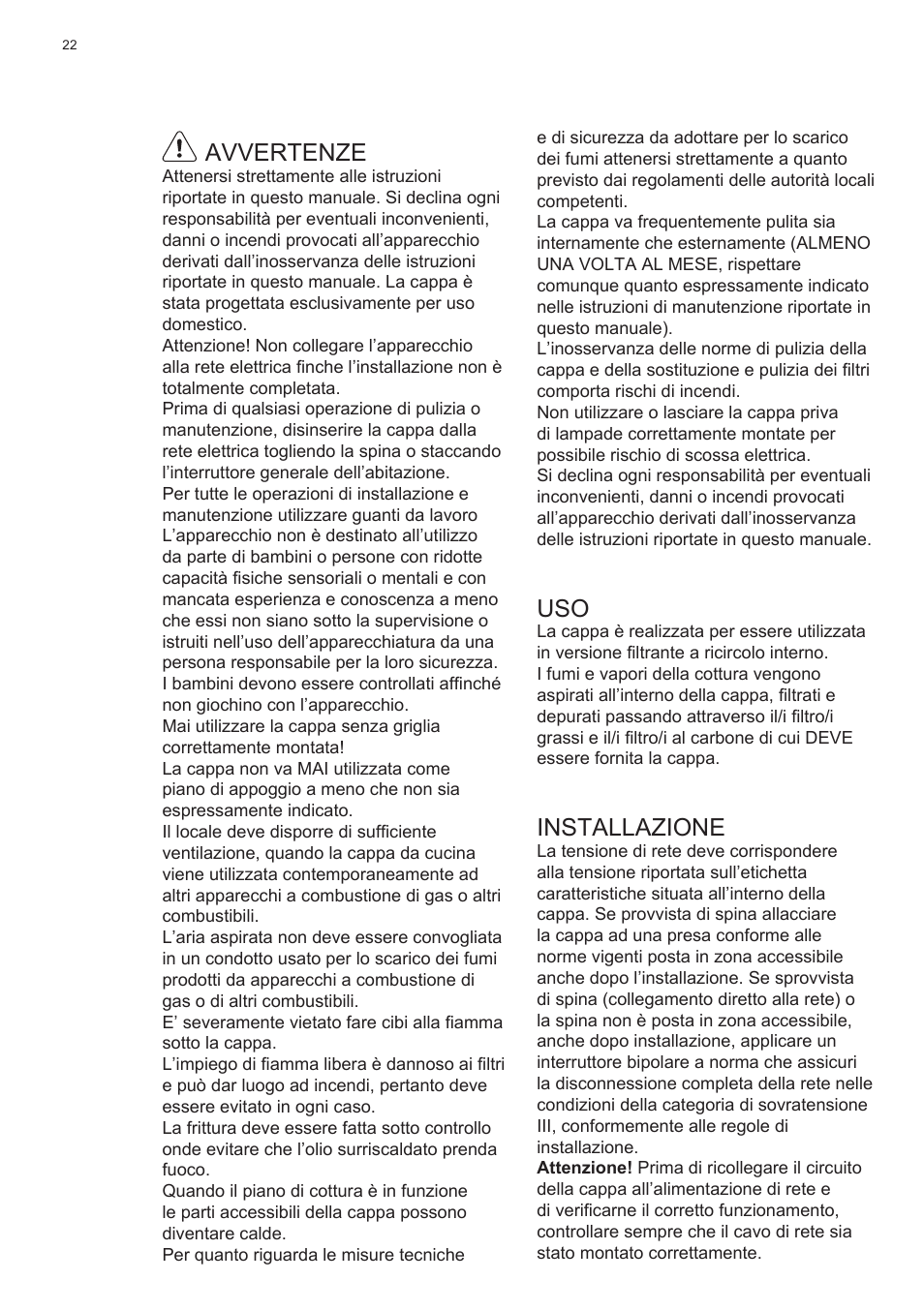 Electrolux EFC60400K User Manual | Page 22 / 100