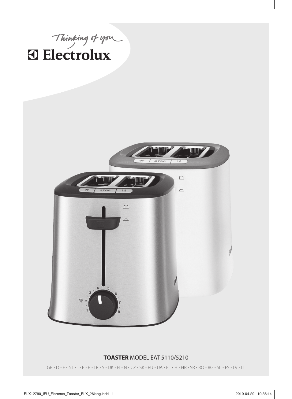 Electrolux EAT5110 User Manual | 48 pages