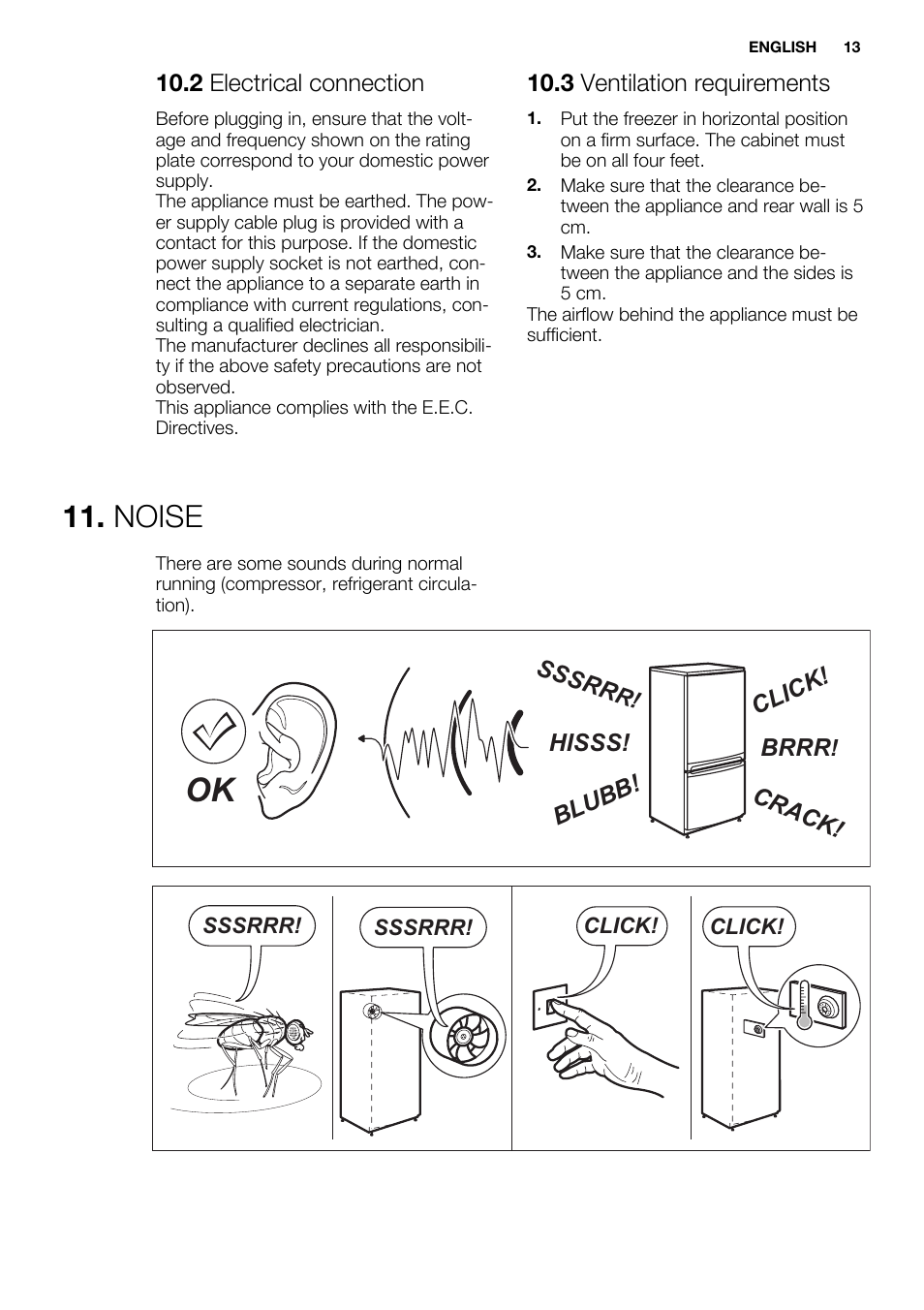 Noise | Electrolux EC2830AOW1 User Manual | Page 13 / 72