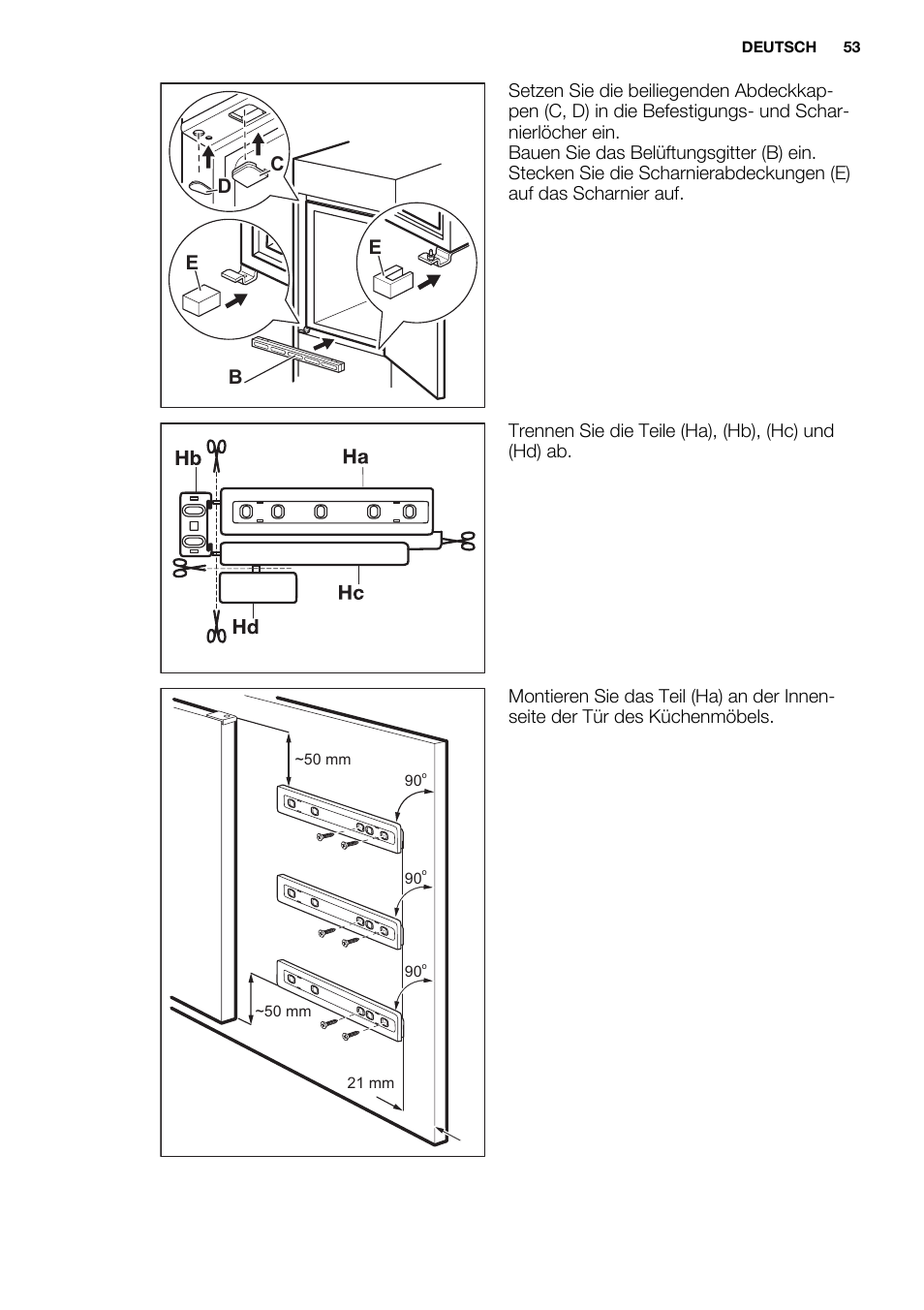 Eb d c | Electrolux EUN2244AOW User Manual | Page 53 / 80