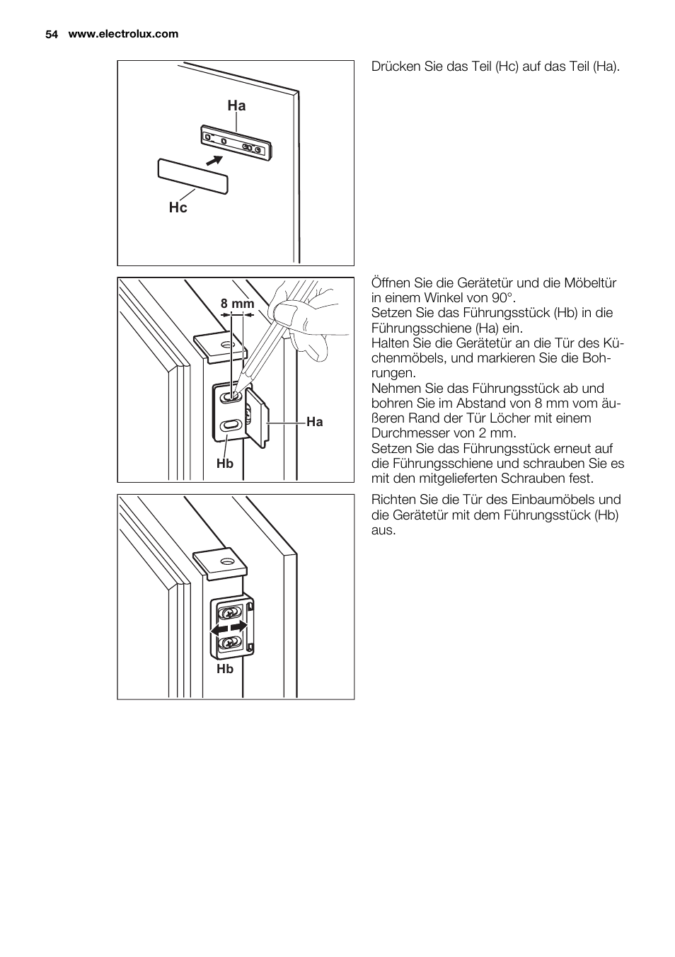 Electrolux EUN2244AOW User Manual | Page 54 / 80