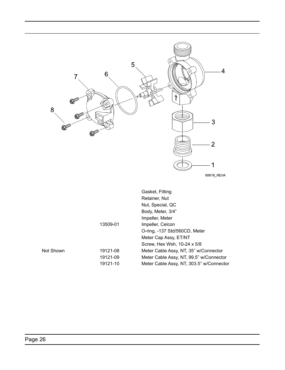 3/4” brass paddle meter assembly | Water Inc SXT Timer User Manual | Page 26 / 36