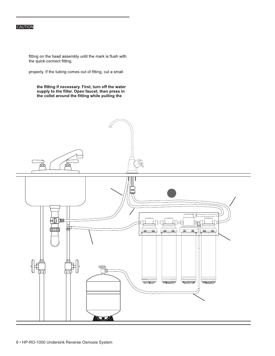 Installation continued | Water Inc HP-RO-1000 User Manual | Page 6 / 16