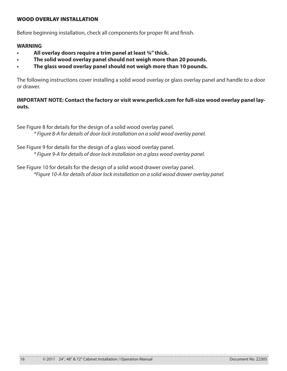 Water Inc 72” Signature Series User Manual | Page 16 / 37