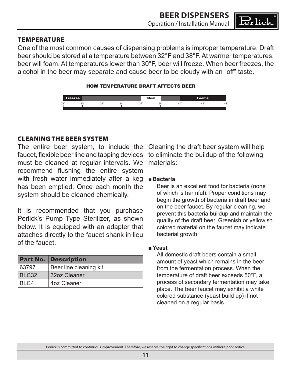 Beer dispensers | Water Inc BEER DISPENSERS User Manual | Page 11 / 22