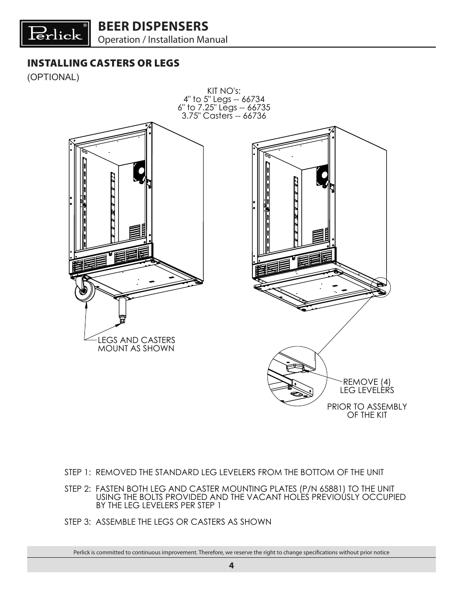 Beer dispensers | Water Inc BEER DISPENSERS User Manual | Page 4 / 22