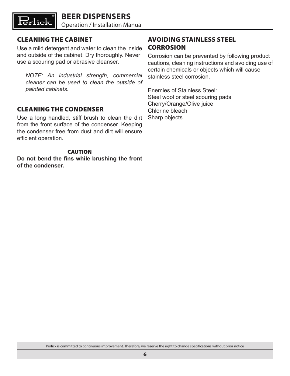 Beer dispensers | Water Inc BEER DISPENSERS User Manual | Page 6 / 22