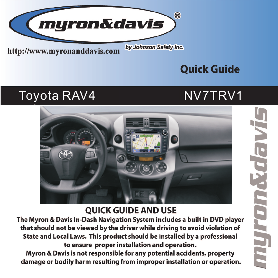 Myron&Davis NV7TRV1 User Manual | 16 pages