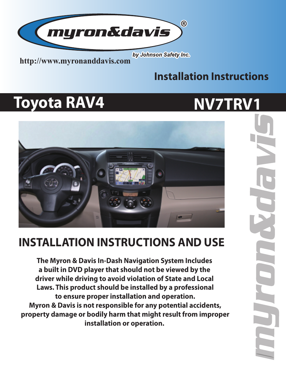 Myron&Davis NV7TRV1 User Manual | 11 pages