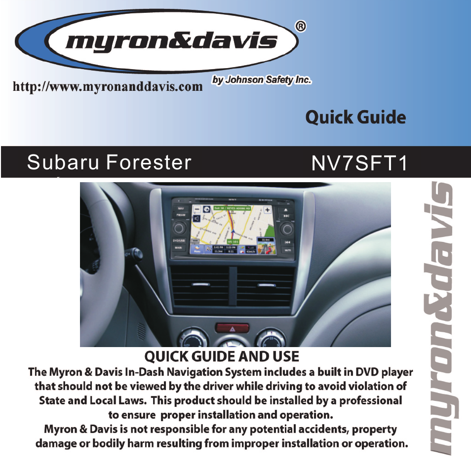 Myron&Davis NV7SFT1 User Manual | 16 pages