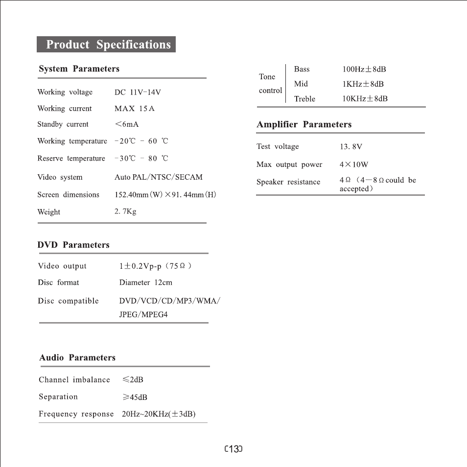 页 15 | Myron&Davis NV7SFT1 User Manual | Page 15 / 16