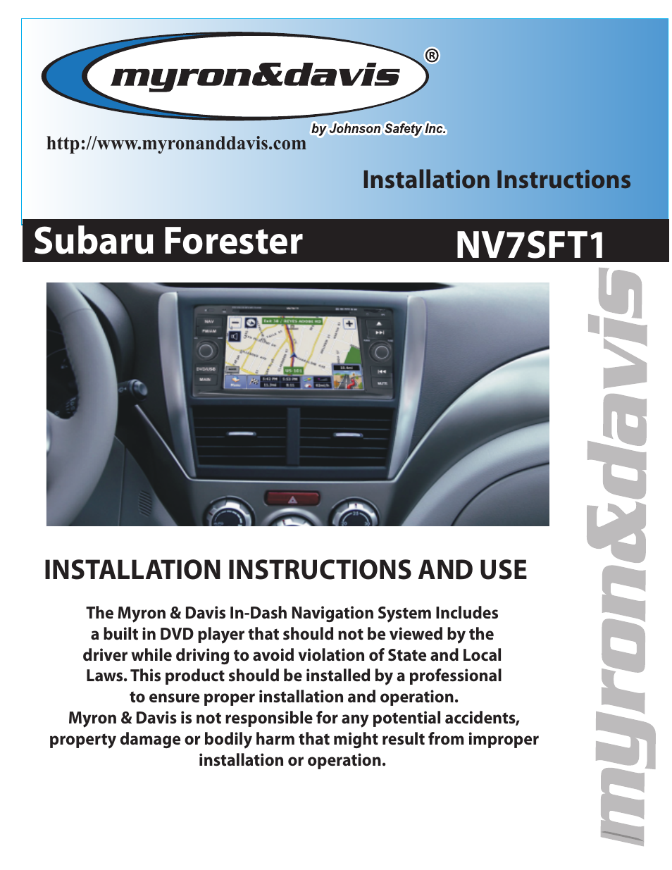 Myron&Davis NV7SFT1 User Manual | 11 pages