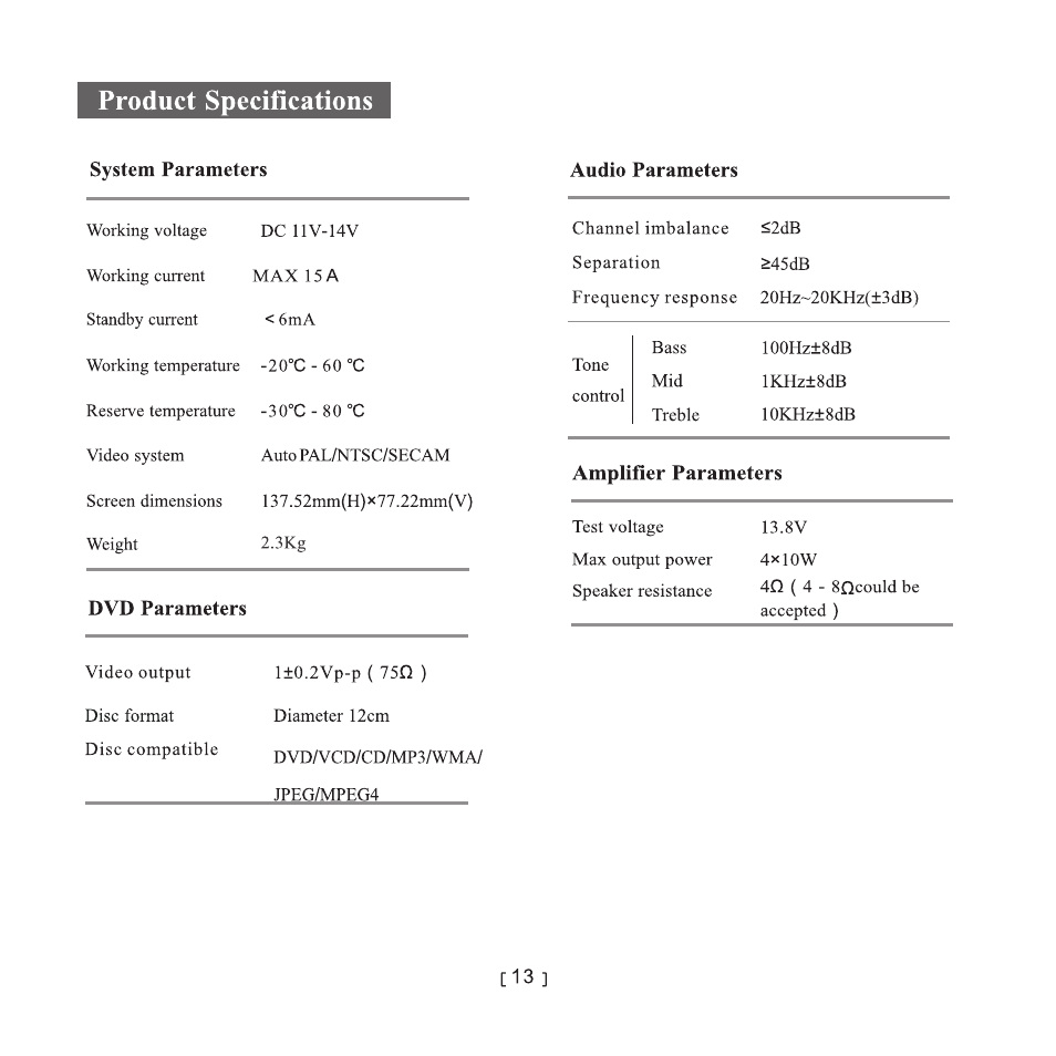 页 15 | Myron&Davis NV7NAT1 User Manual | Page 15 / 16