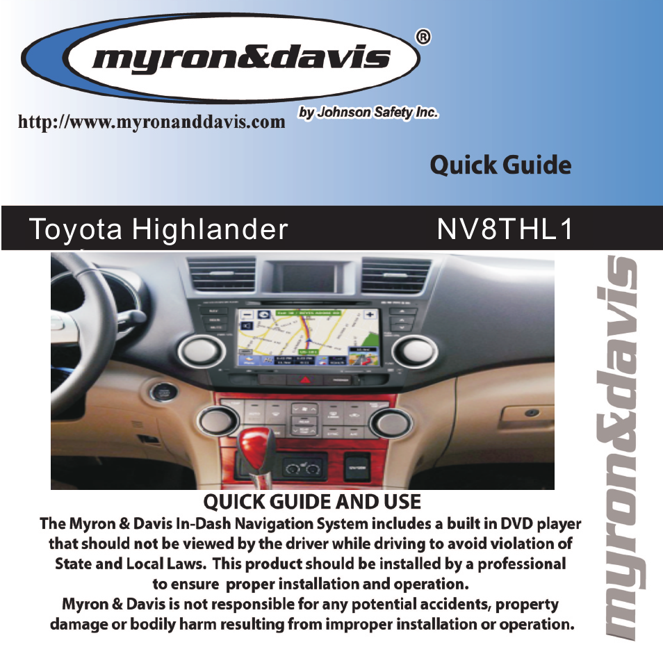 Myron&Davis NV8THL1 User Manual | 17 pages