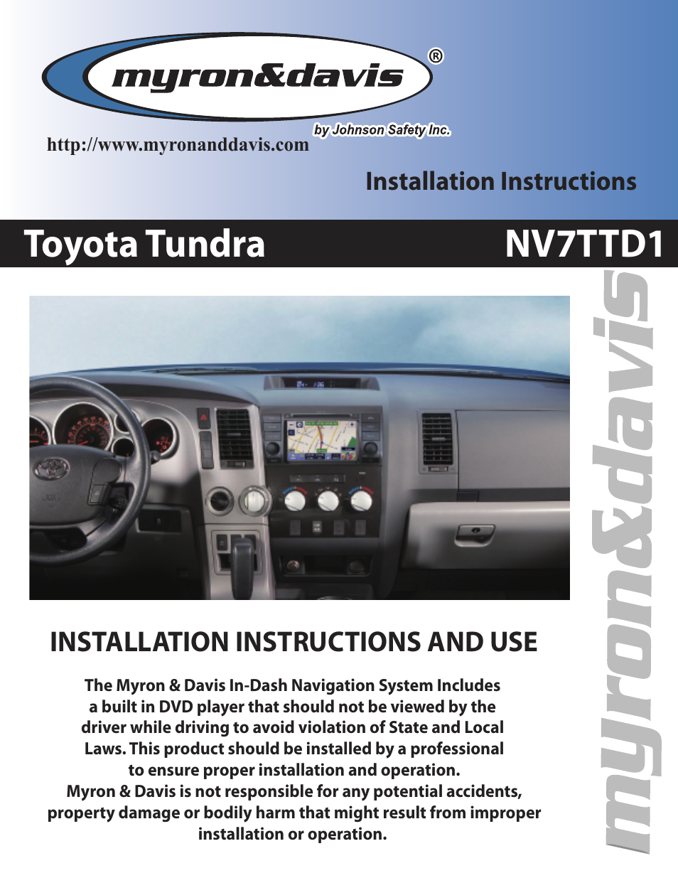 Myron&Davis NV7TTD1 User Manual | 11 pages