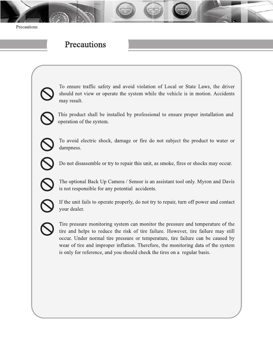 Myron&Davis NV8ACC1 User Manual | Page 3 / 77