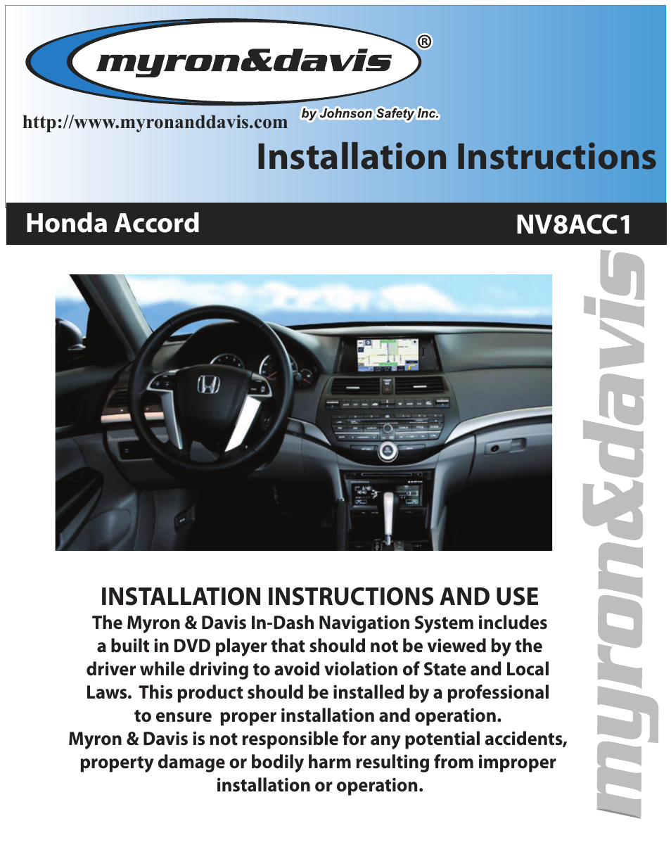 Myron&Davis NV8ACC1 User Manual | 14 pages