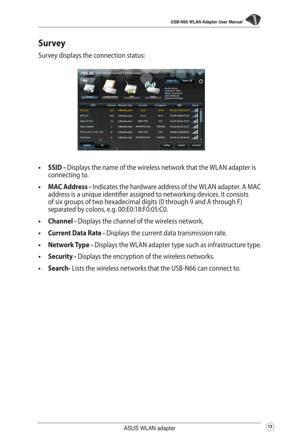 Survey | Asus USB-N66 User Manual | Page 13 / 35