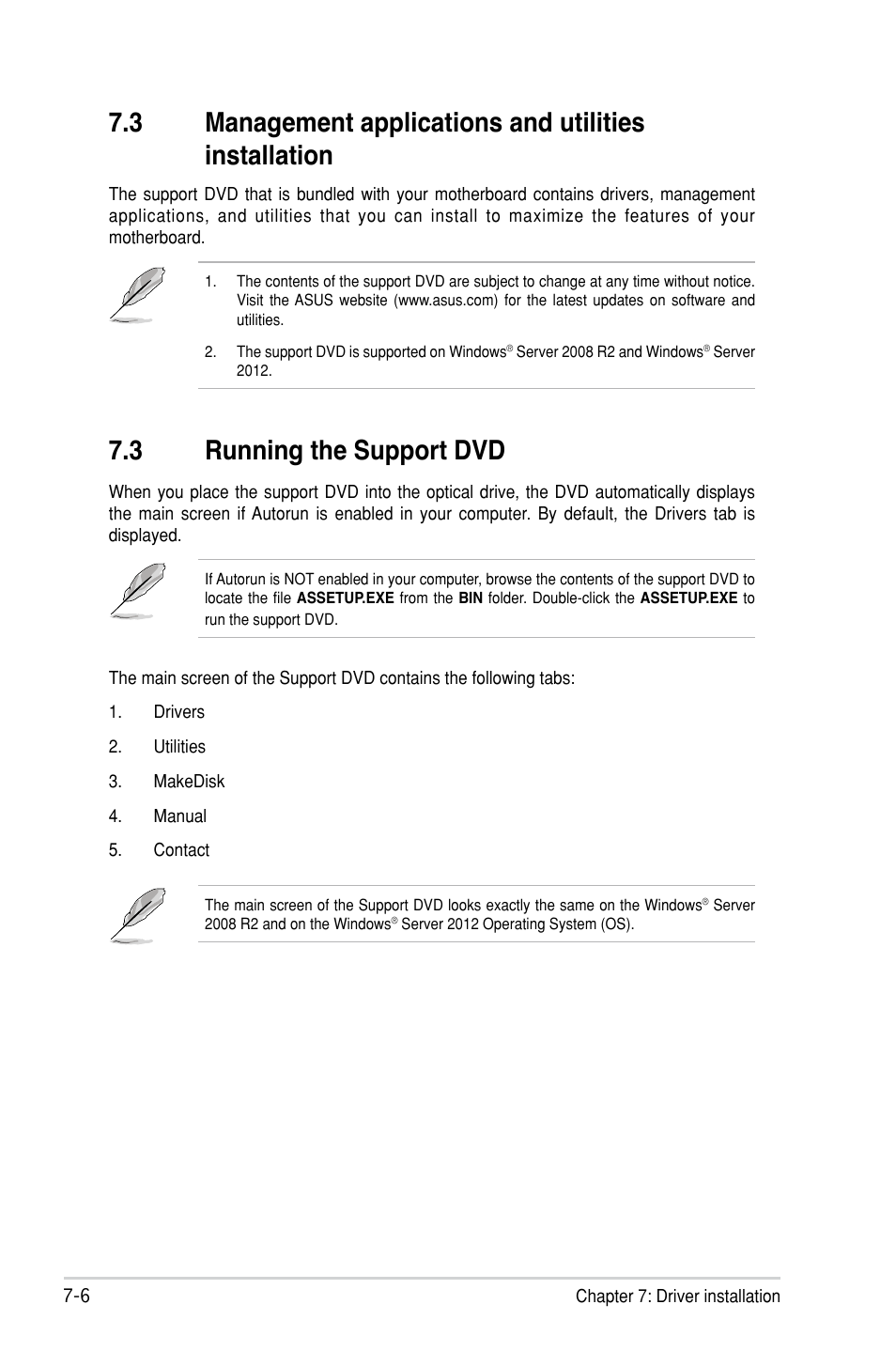 3 running the support dvd | Asus TS300-E8-PS4 User Manual | Page 144 / 170