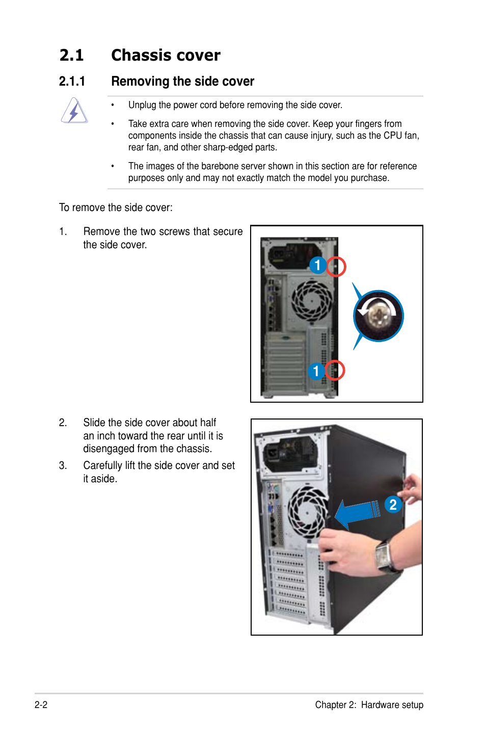 1 chassis cover | Asus TS300-E8-PS4 User Manual | Page 24 / 170