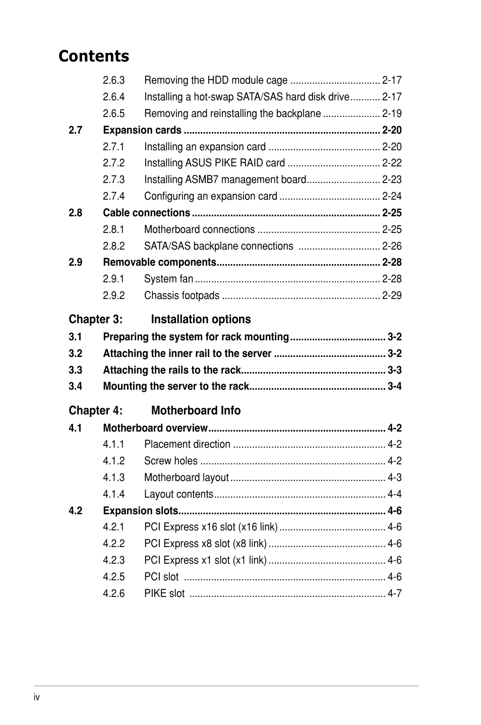 Asus TS300-E8-PS4 User Manual | Page 4 / 170