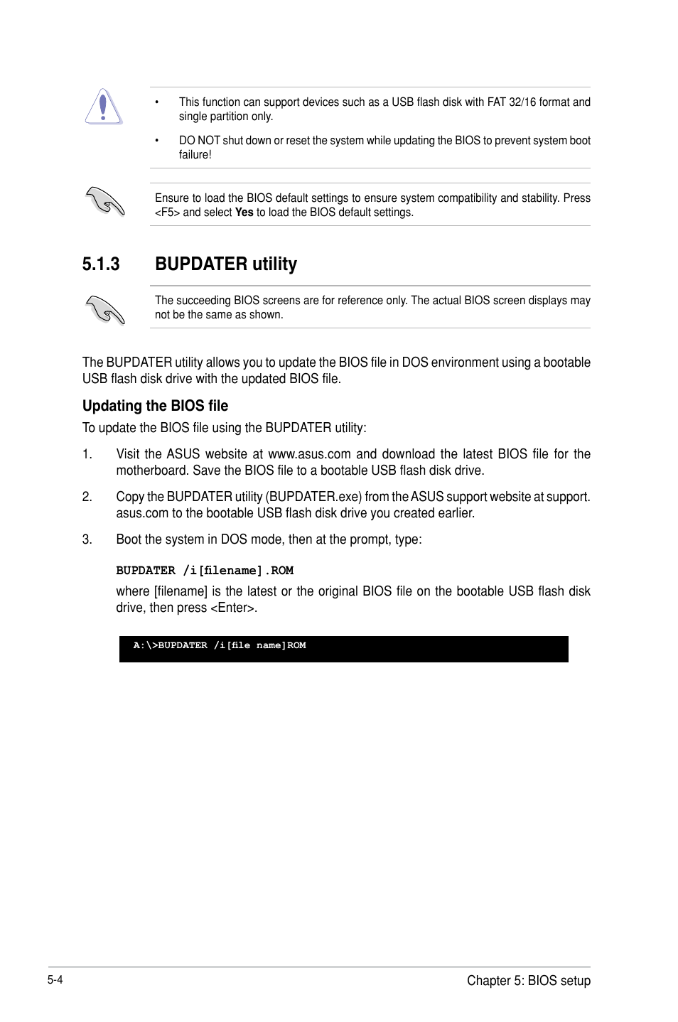 3 bupdater utility | Asus TS300-E8-PS4 User Manual | Page 86 / 170