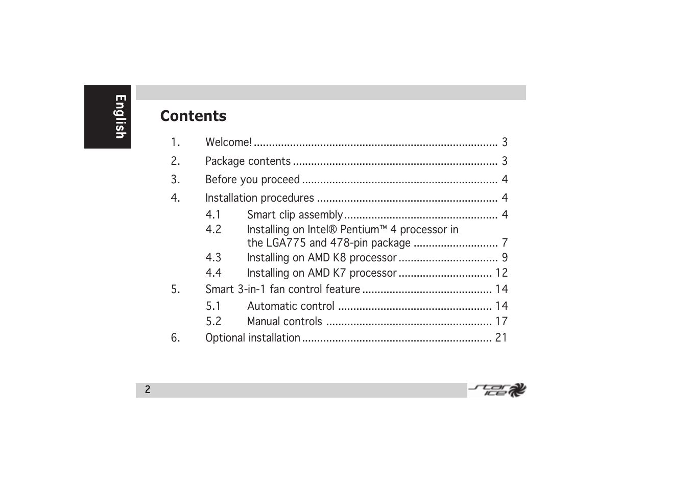 Asus Star Ice User Manual | Page 2 / 22