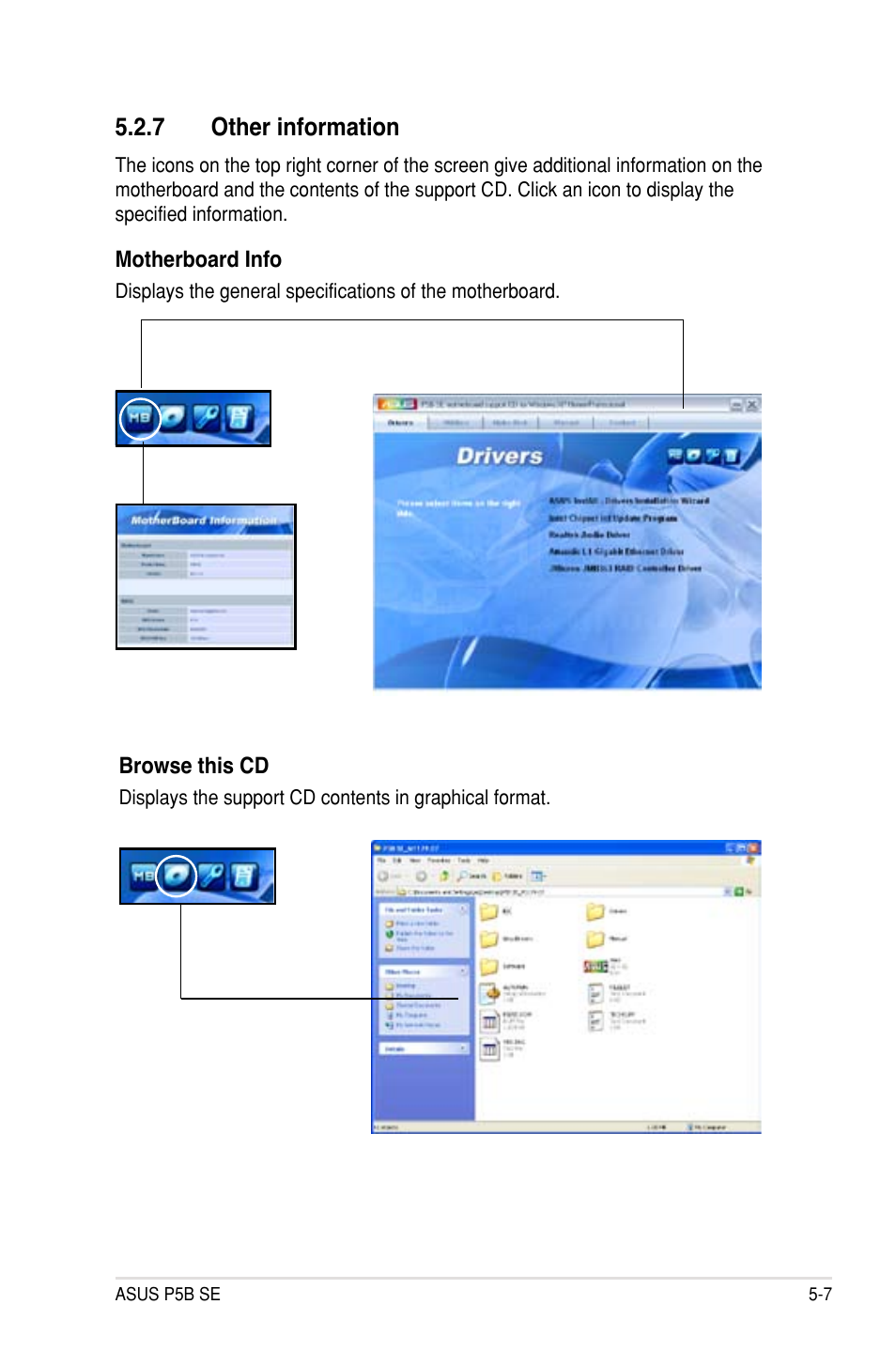 7 other information | Asus P5B SE User Manual | Page 105 / 136