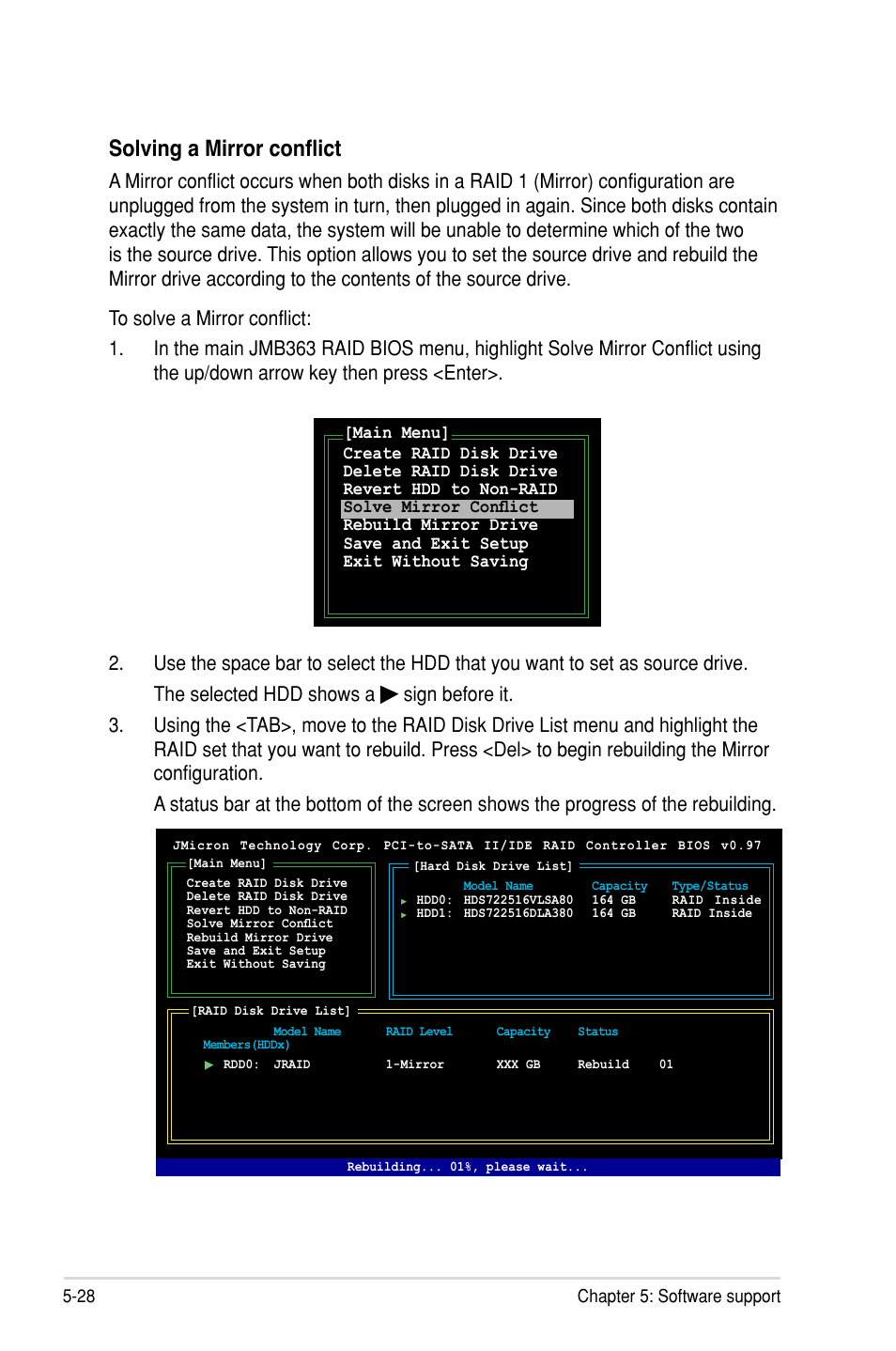 Solving a mirror conflict | Asus P5B SE User Manual | Page 126 / 136