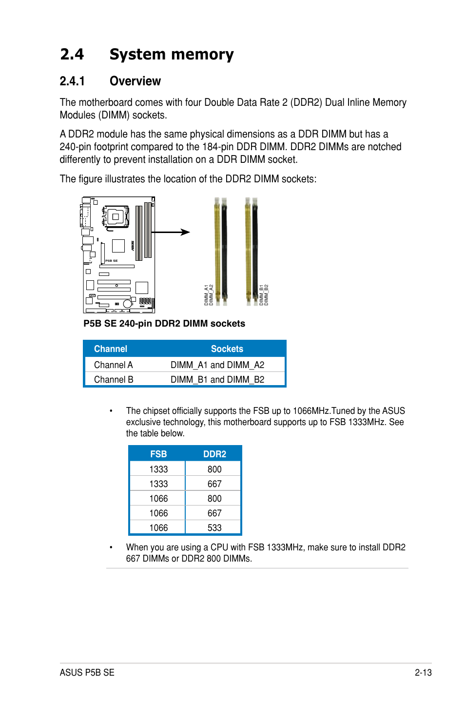 1 overview | Asus P5B SE User Manual | Page 33 / 136